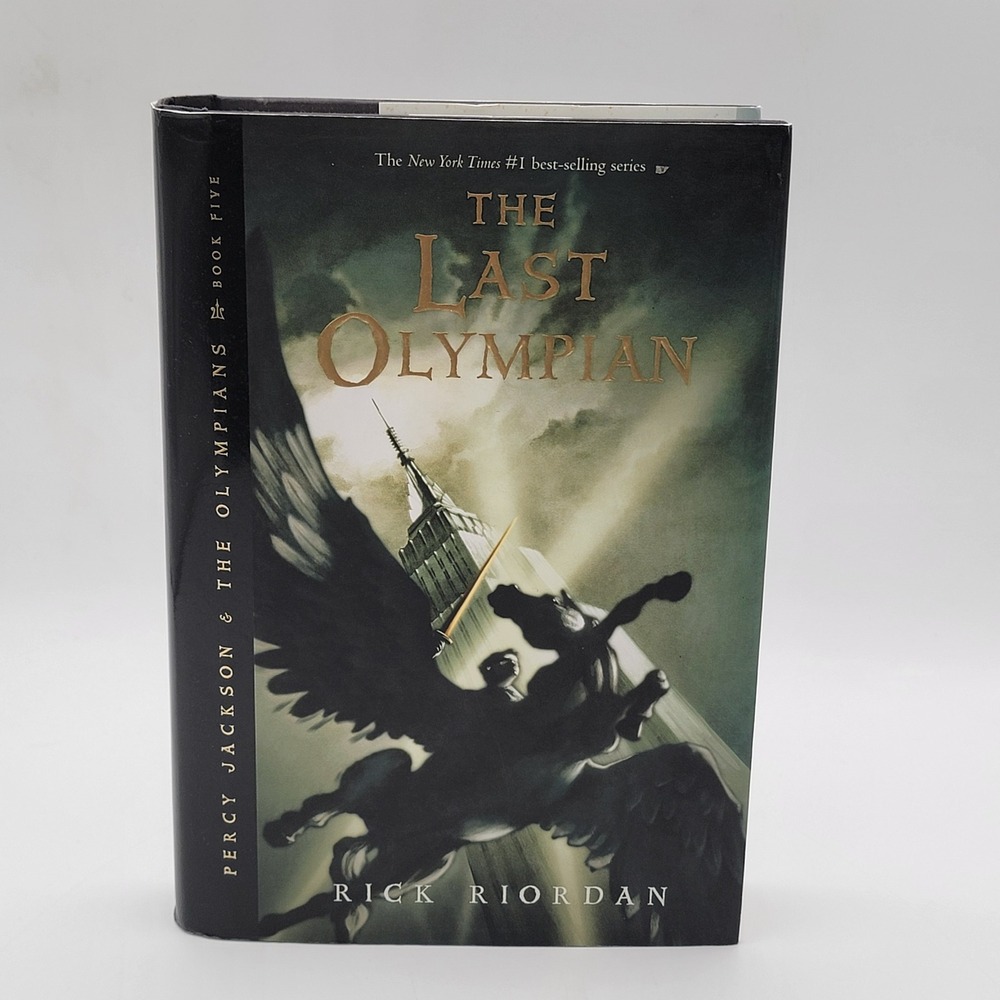 Rick Riordan The Last Olympian Hardcover 1st‎ Edition Percy Jackson Book 5 Good